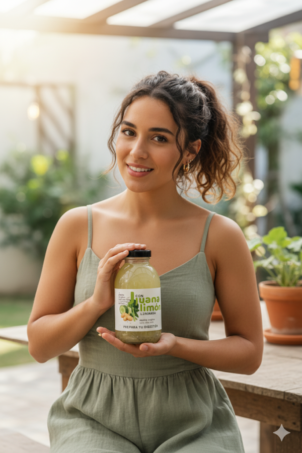Limonada de Pepino, Jengibre, Apio, Semillas de chía con Prebióticos sin azúcar añadida 280ml - Imagen 3